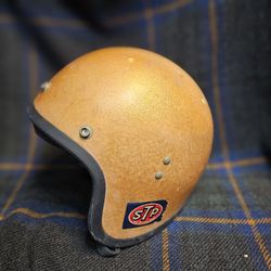 Vintage Gold Metalflake Helmet