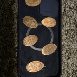 Lot of 6 Elongated Penny Coins Disney