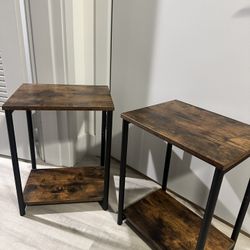 Side Wooden Table Set