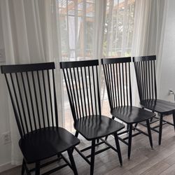 4  World market Dining Chairs 