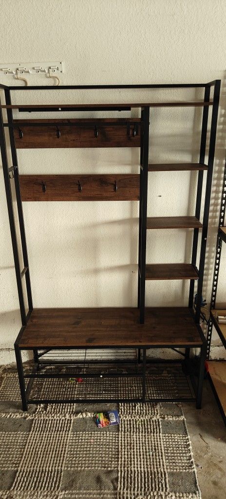Shoe And Coat Rack