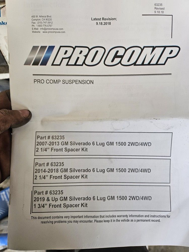 Chevy Silverado Leveling Kit