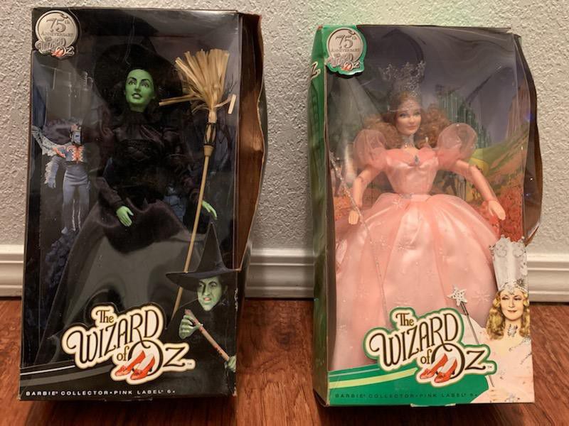 Original The Wizard Of Oz 75th Anniversary Barbie Dolls