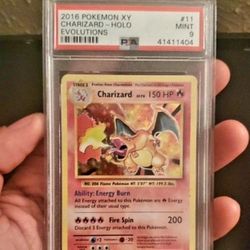 PSA 9 XY 2016 Holo Charzard