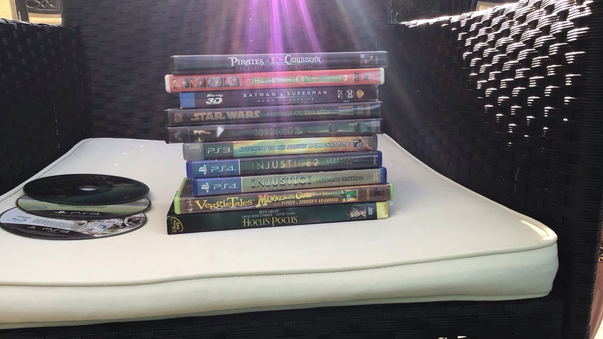 Various Movie DVDs And Games