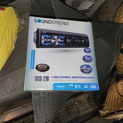 Single Din New With Warranty Cd Bluetooth 