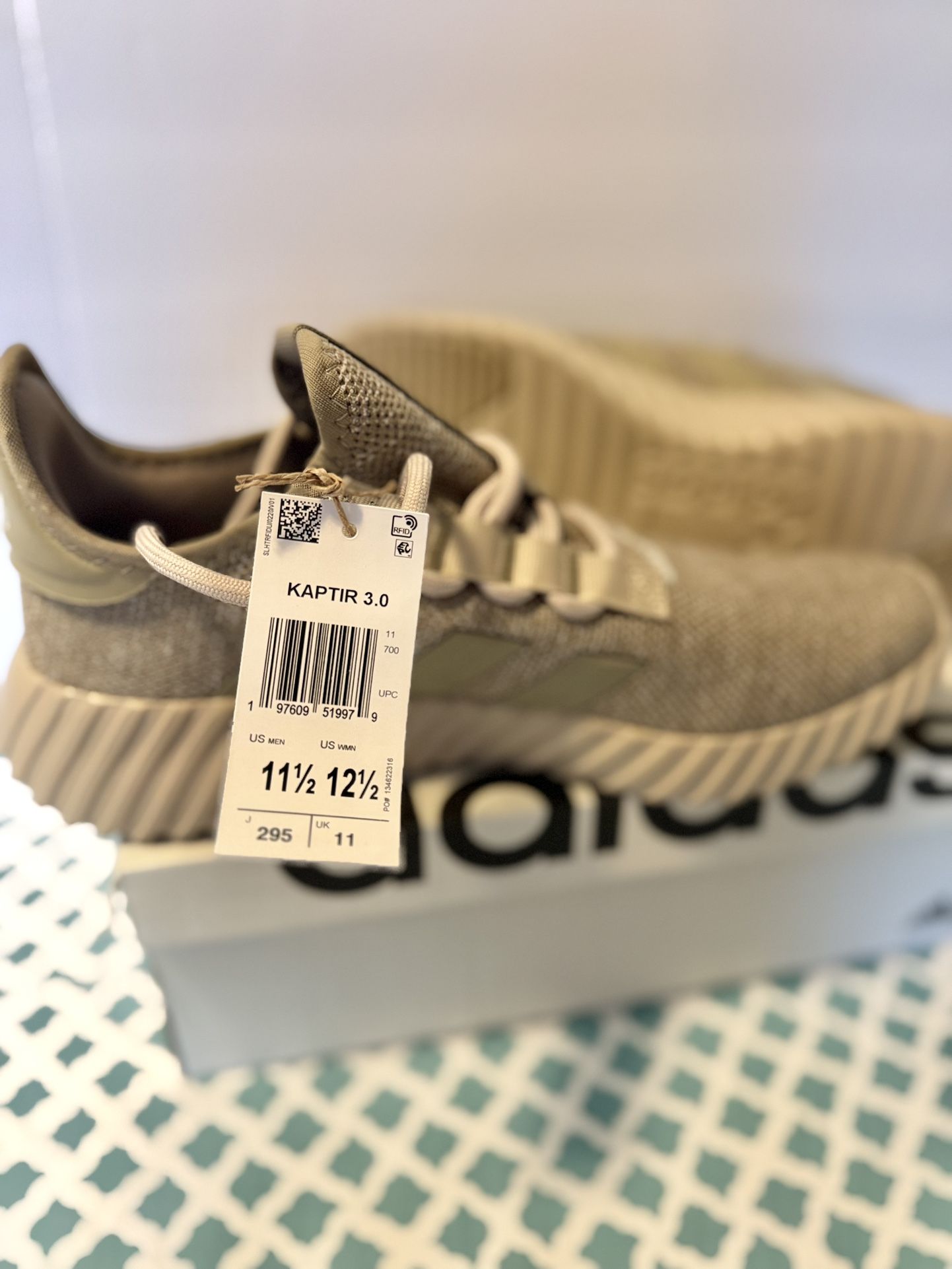 Brand New Adidas Kaptir 3.0 Sneakers – Size 11.5 Men / 12.5 Women – With Box & Tags