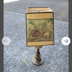 Vintage Lamp and Shade 