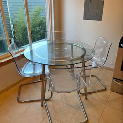 FREE Ikea glass Table and Chairs