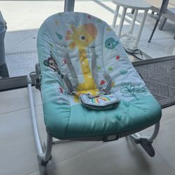 🧸 Wild Vibes Baby Infant to Toddler Rocker Chair with Vibrations Newborn Unisex