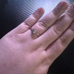 14K Rose Gold GDM Engagement Ring Size 8-9 Kay Jewelers