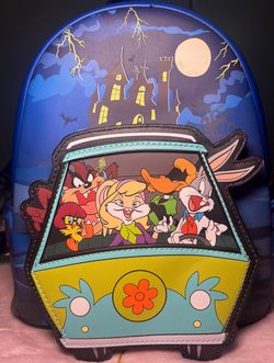 Halloween Loungefly  looney tunes scooby doo bus backpack