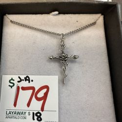 Rosebud Cross Pendant JA