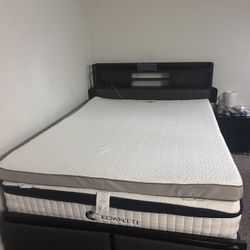Queen Mattress W/ Headboard 