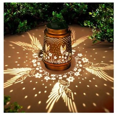 Christmas Gifts for Women, Hummingbird Birthday Gifts for Women Mom Grandma Solar Lanterns Outdoor Waterproof Garden Decor Hanging LED Decorative Ligh