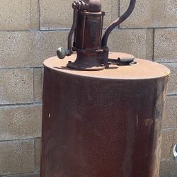 Old Oil Pump Drum