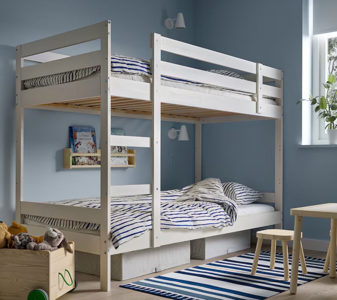 Twin Size Bunk Bed, With Two Mattresses