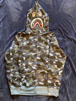 BAPE Shark Full-Zip Camo Hoodie