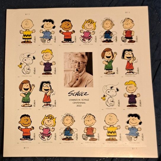 Peanuts. Charlie Brown USPS Sheet Of 20 Forever Stamps