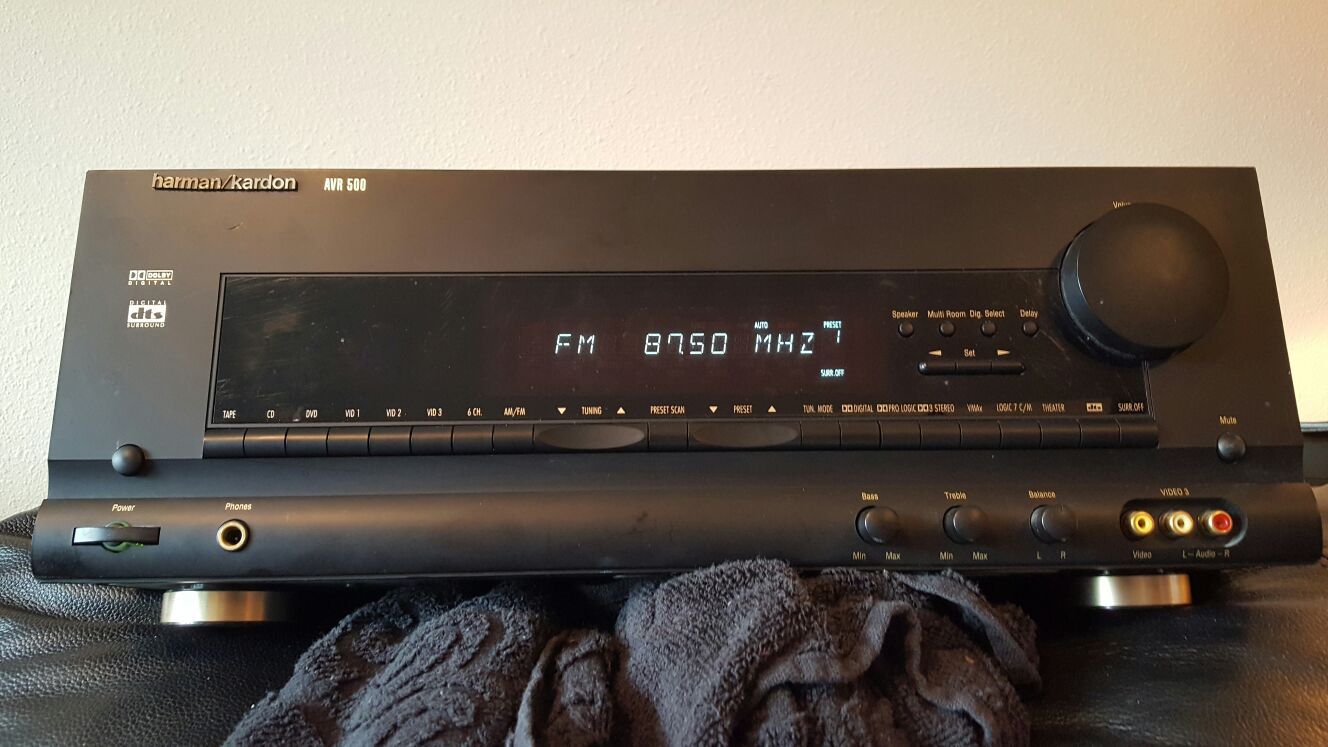 Harman/Kardon AVR 500 Receiver 80 Watts per Channel 5.1