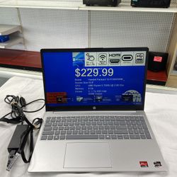 HP Win 11 15.6” Touchscreen Laptop AMD Ryzen 5 @ 2.80 Ghz, 8 Gb, 1 Tb SSD Hdd with Charger TPW016399