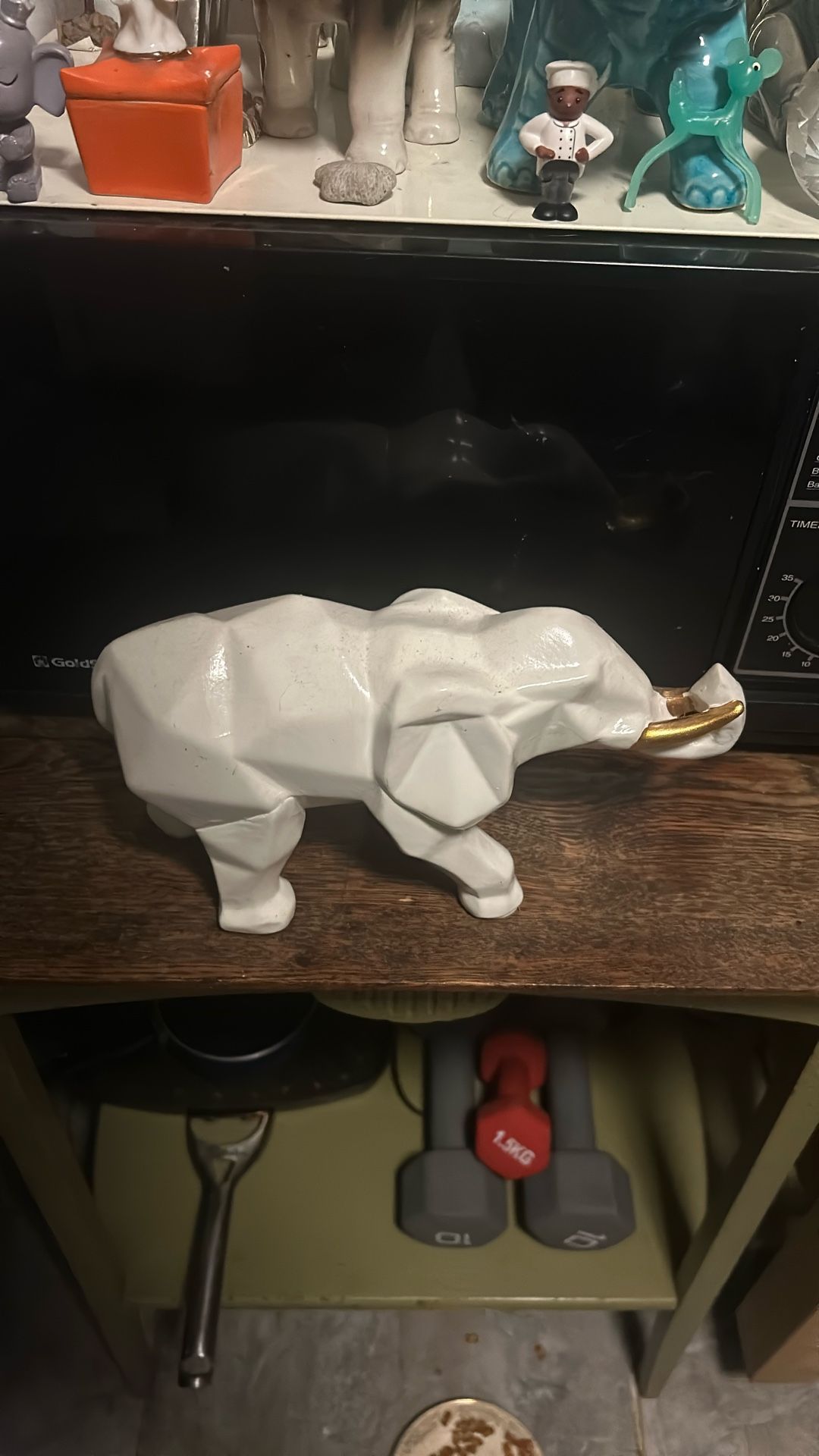 Beautiful 10 Inch Geometric Metal Figure