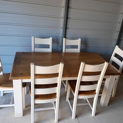 Danube Oak Extension Dining Set  ( Free Delivery If Needed)