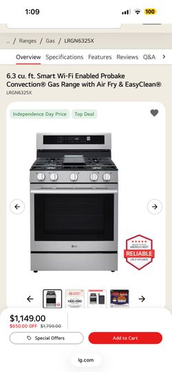 LG Gas stove