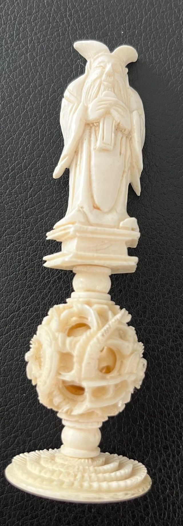 Vintage/antique Bone Puzzle Ball Figure