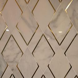 Cararra Marble Kitchen Backsplash Tile