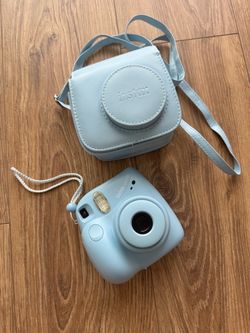 Fujifilm Instax Mini 7+ Instant Camera – Blue + Case