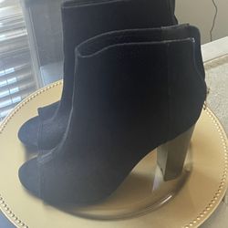 Peep Toe Shoe Boots, Size 9