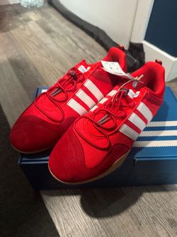 Bad Bunny Ballerina Adidas Red Suede Sneakers with Tags