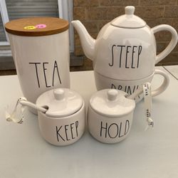 Rae Dunn Tea Set 