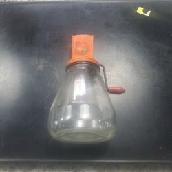 Vintage nut chopper glass