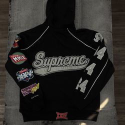 Supreme Playoff Zip Up Black Jacket 
