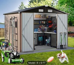 Sale Brand New Metal Shed 8x6 Feet Waterproof