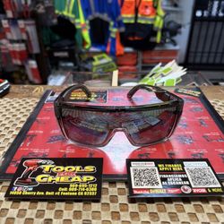 BOMBER BUZZ-BOMB Clear W/ Black Frame And Silver Mirror Safety Lens