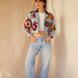 80's JouJou Denim CropTop Jacket 