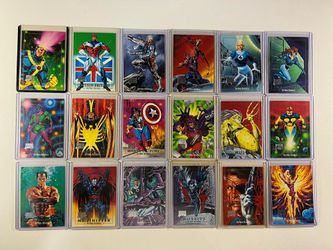 2016 Marvel Masterpieces Commemorative Buyback 1992 MM 18 Card Lot, 13, 18, 58..