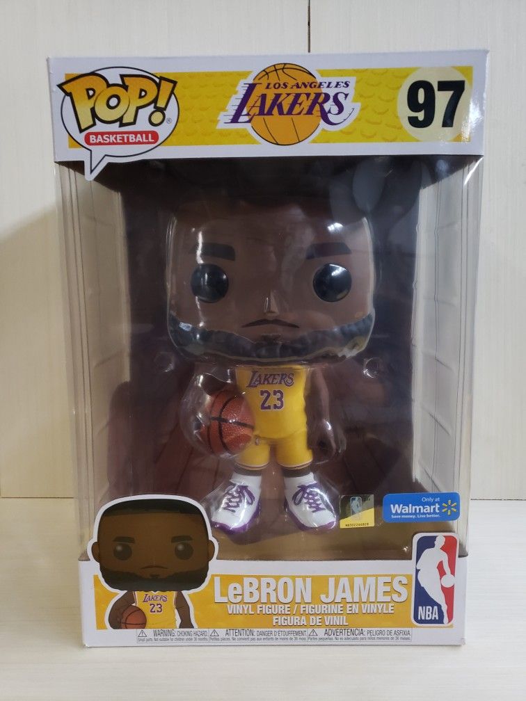 Funko Pop Lebron James #97 NBA Basketball Los Angeles Lakers 10inch Vinyl Figure