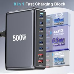 500W USB C Charger Block