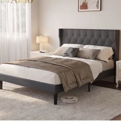 Brand new upholstered bed frame full size