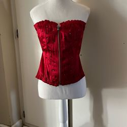 Sexy Red  Corset Halloween Costume 