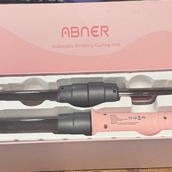 Abner Rotating Curling Iron w/ 3 Barrel Sizes 