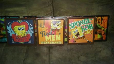 9x9 Spongebob Framed Art