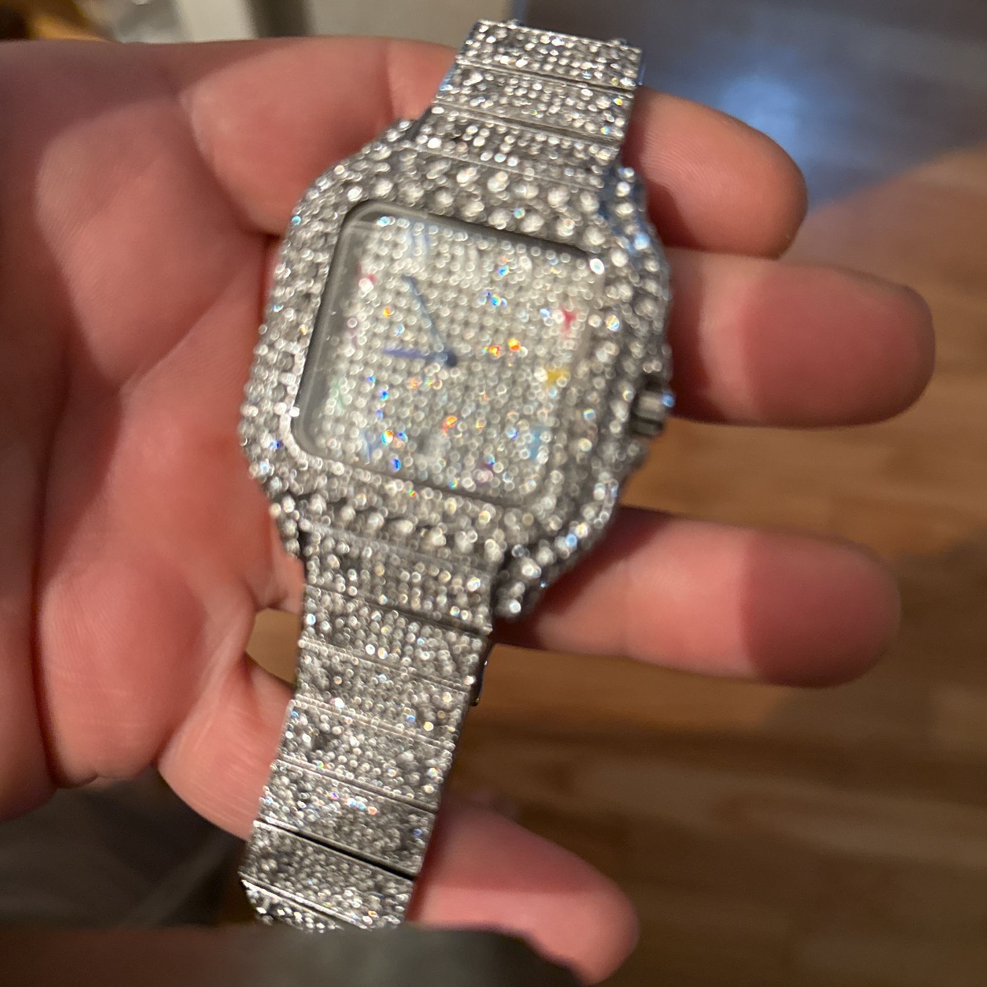 Men’s Vvs Moissanite Watch