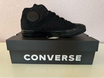 New converse all star black mono hi top men size 7.5