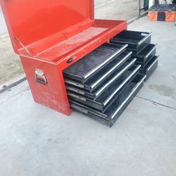 Craftsman Top Chest Tool Box 🧰 Used No Key  ? Todo funciona latapa esta apachurrada sevende como esta