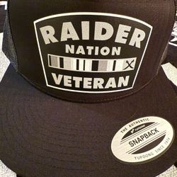 RAIDER NATION VETERAN HAT ONE SIZE FITS ALL